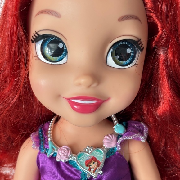 My First Disney PRINCESS ARIEL Toddler Toy Doll 14" Tiara Necklace Shoes Dress - Picture 2 of 12